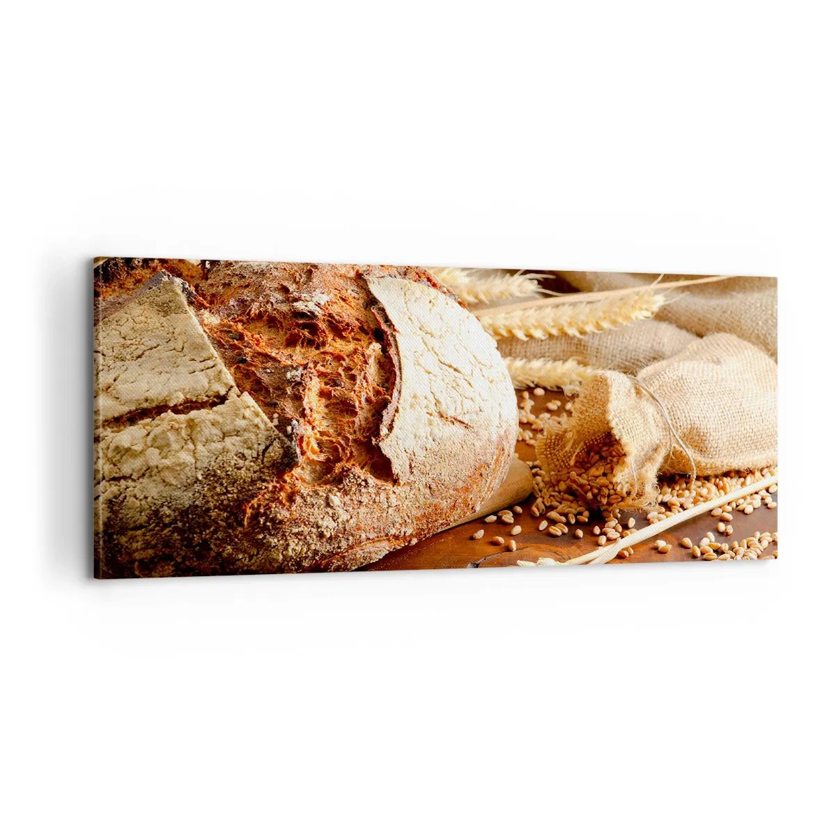 Quadro su tela - Stampe su Tela - Appetitoso, profumato, croccante - 100x40 cm