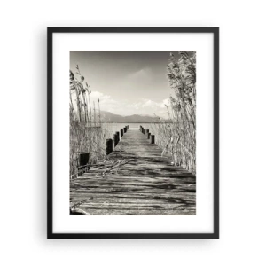 Poster in cornice nera - Nel silenzio dell'erba - 40x50 cm