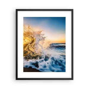 Poster in cornice nera - Gioco sulla sabbia - 40x50 cm