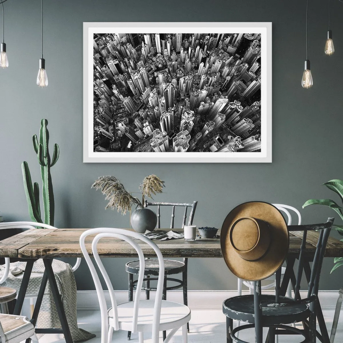 Poster in cornice bianca - Ancora più in alto - 91x61 cm