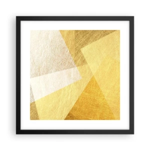 Poster in cornice nera - La pace della geometria - 40x40 cm