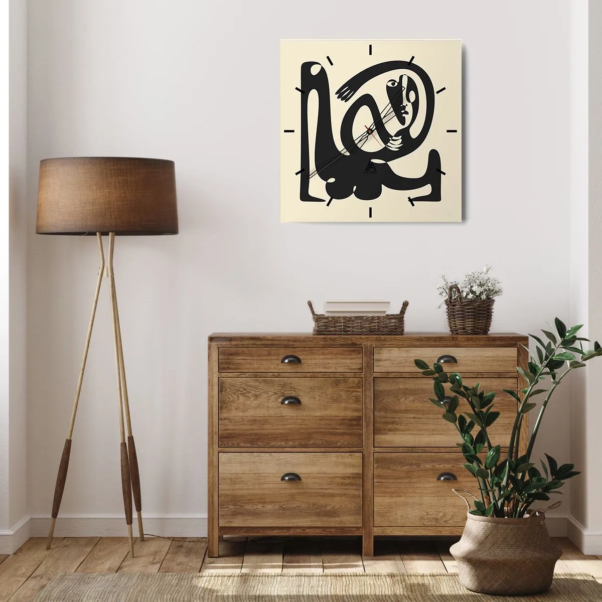 Orologio da parete - Orologio in Vetro - Quasi Picasso - 40x40 cm