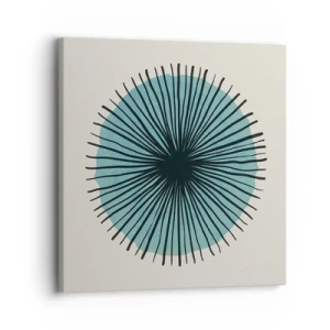 Quadro su tela - Stampe su Tela - Radiosamente nel blu - 30x30 cm