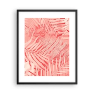 Poster in cornice nera - Concetto rosa - 40x50 cm