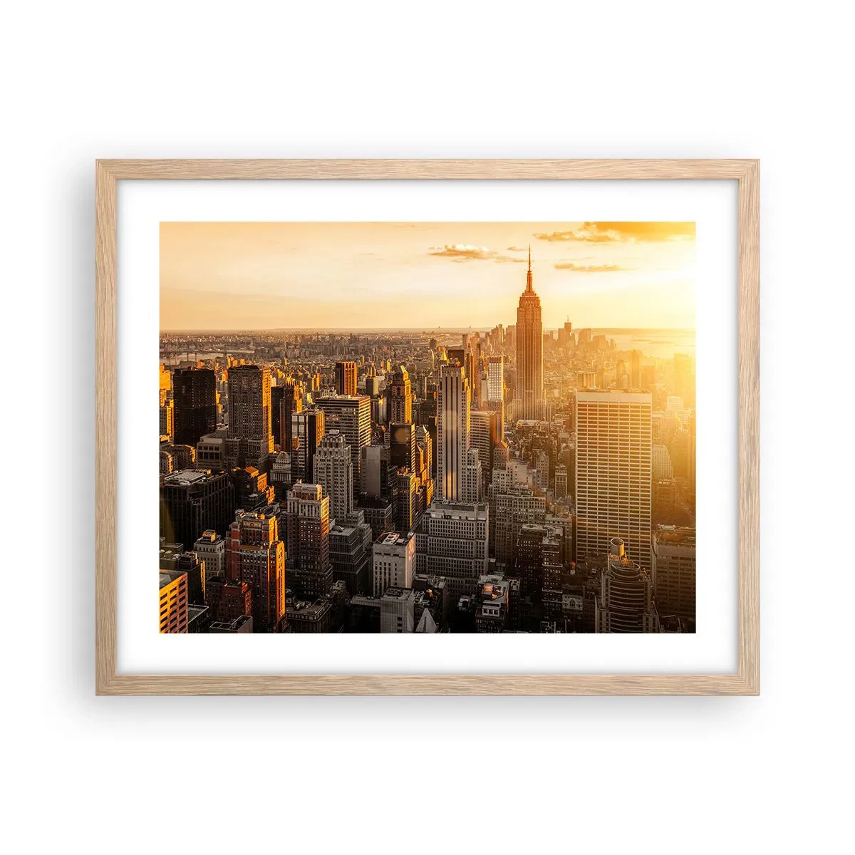 Poster in cornice rovere chiaro - Crescere al sole - 50x40 cm