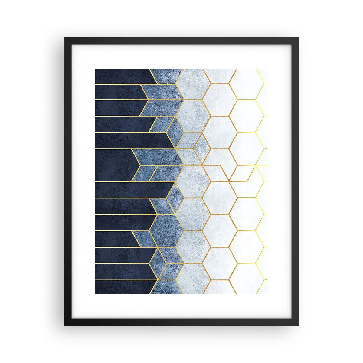 Poster in cornice nera - Composizione a ritmo sincopato - 40x50 cm