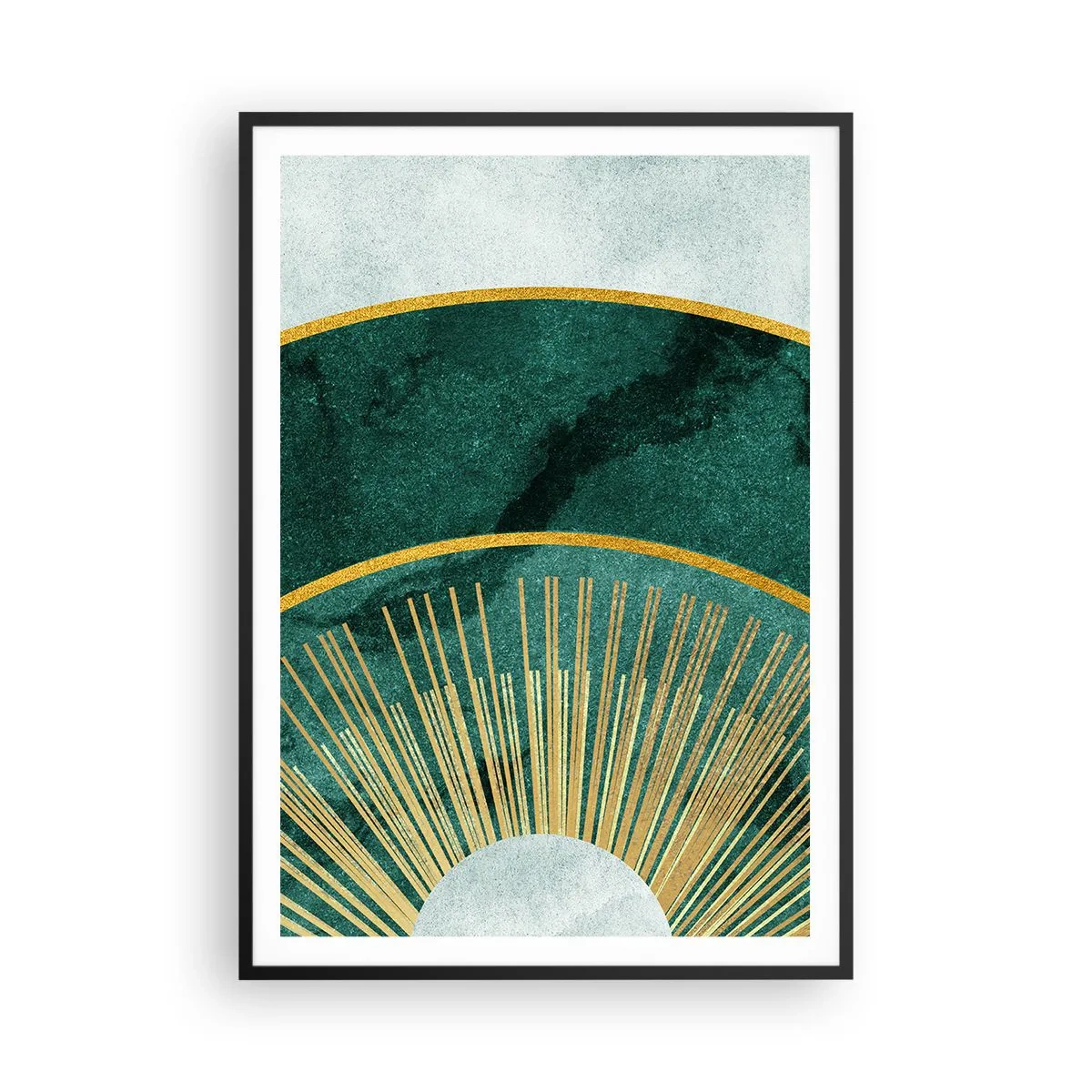 Poster in cornice nera - Un altro sistema solare - 70x100 cm