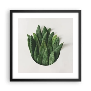 Poster in cornice nera - Curiosità irrefrenabile - 40x40 cm