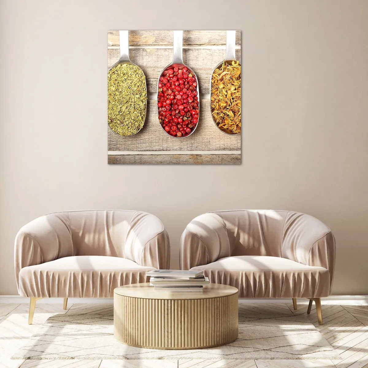 Quadro su vetro - Magia in cucina - 50x50 cm