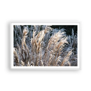 Poster in cornice bianca - Vestite di brina - 91x61 cm