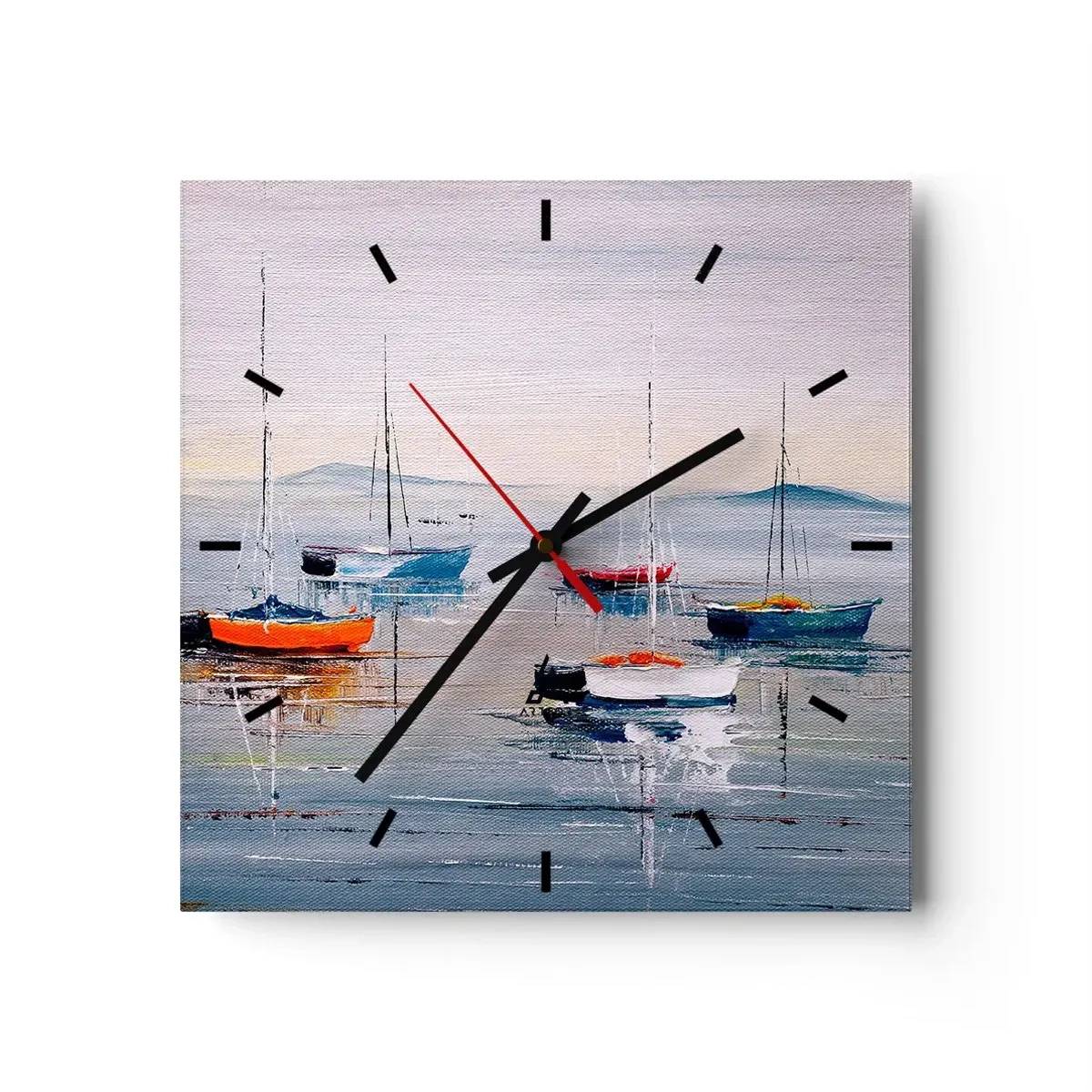 Orologio da parete - Orologio in Vetro - Meritato riposo - 40x40 cm