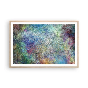 Poster in cornice rovere chiaro - Non è cosi semplice - 91x61 cm