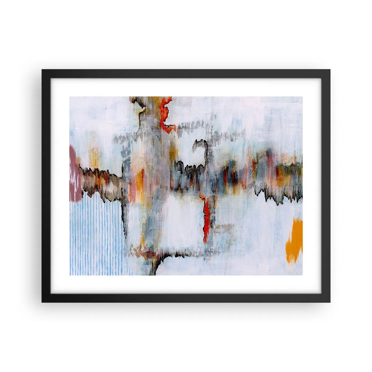 Poster in cornice nera - Scritto sull'acqua - 50x40 cm
