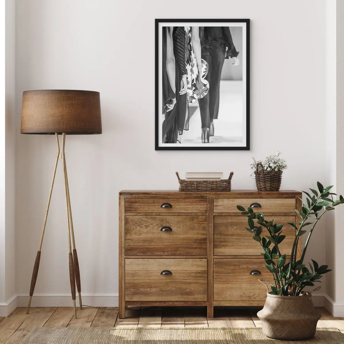 Poster in cornice nera - Sfilata in stile - 70x100 cm