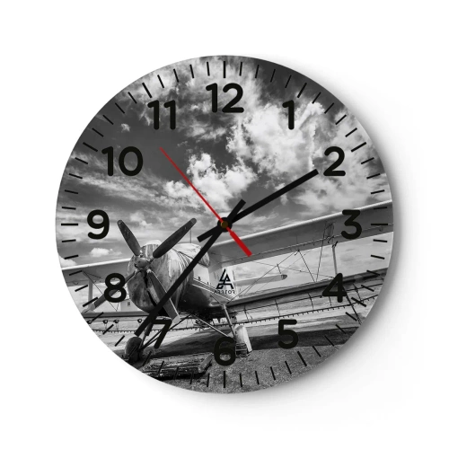 Orologio da parete - Orologio in Vetro - Non vedo l'ora! - 30x30 cm