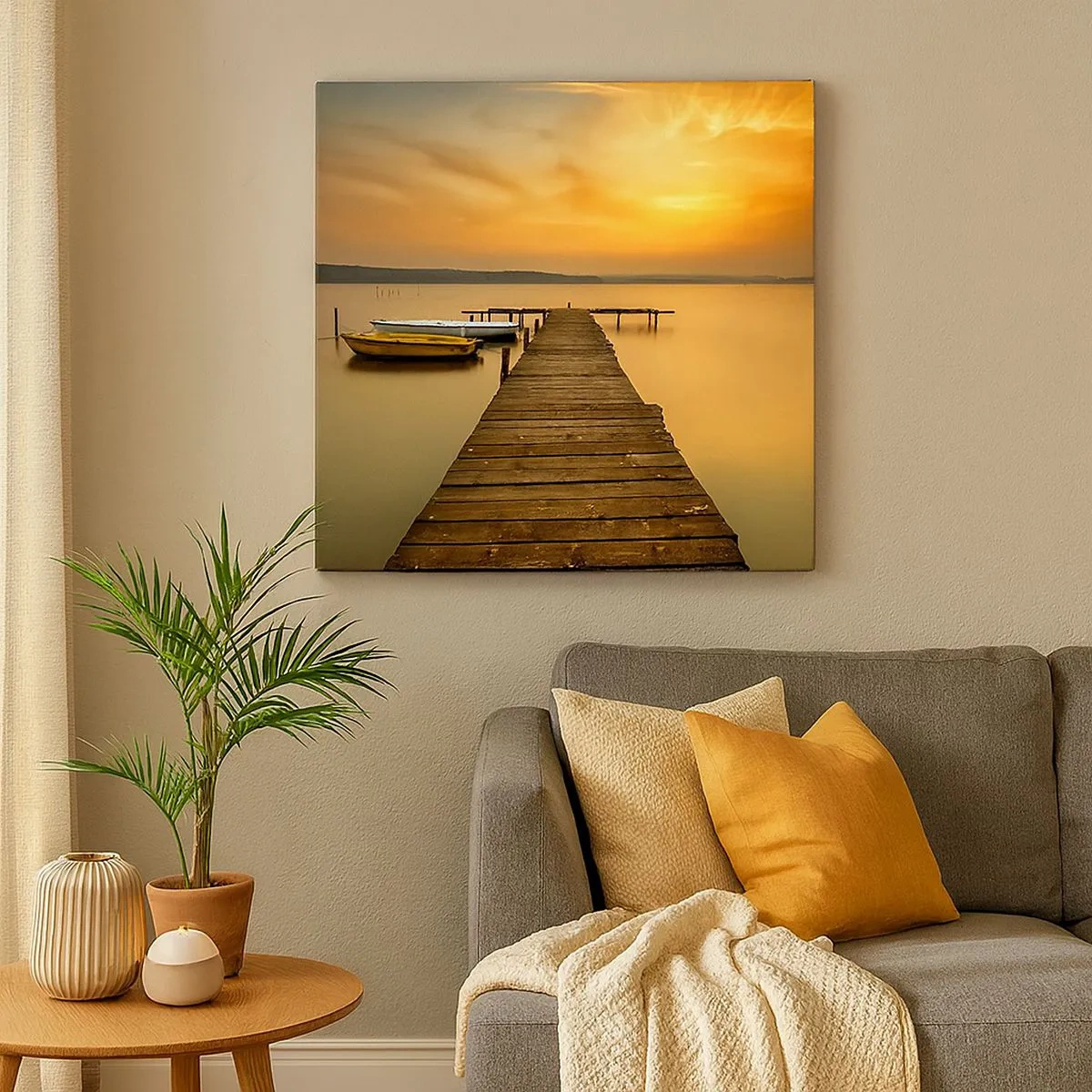 Quadro su tela - Stampe su Tela - Ti apro il cielo dorato - 30x30 cm