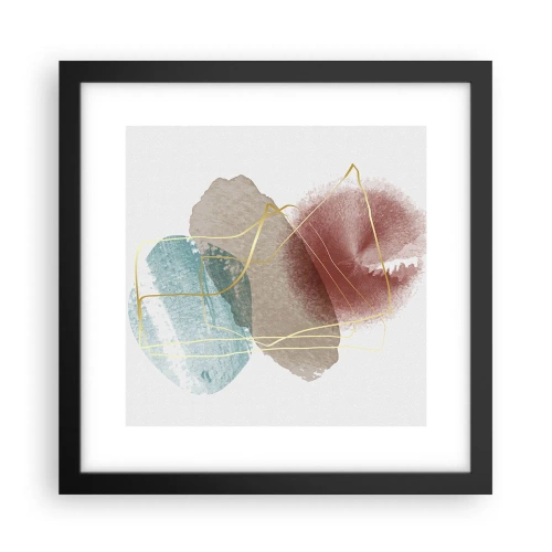 Poster in cornice nera - Coralli dello spazio - 30x30 cm