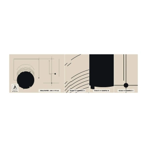 Campione Di Fotomurale Standard Eco - Composizione elastica e dinamica - Geometrico, Minimalismo, Estetico - 100x30 cm