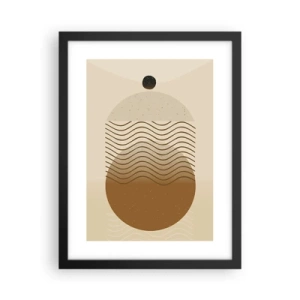 Poster in cornice nera - Sull'origine delle figure geometriche - 30x40 cm