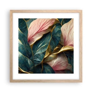 Poster in cornice rovere chiaro - Stile ed eleganza naturali - 40x40 cm