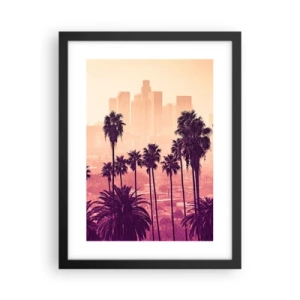 Poster in cornice nera - Paesaggio della California - 30x40 cm