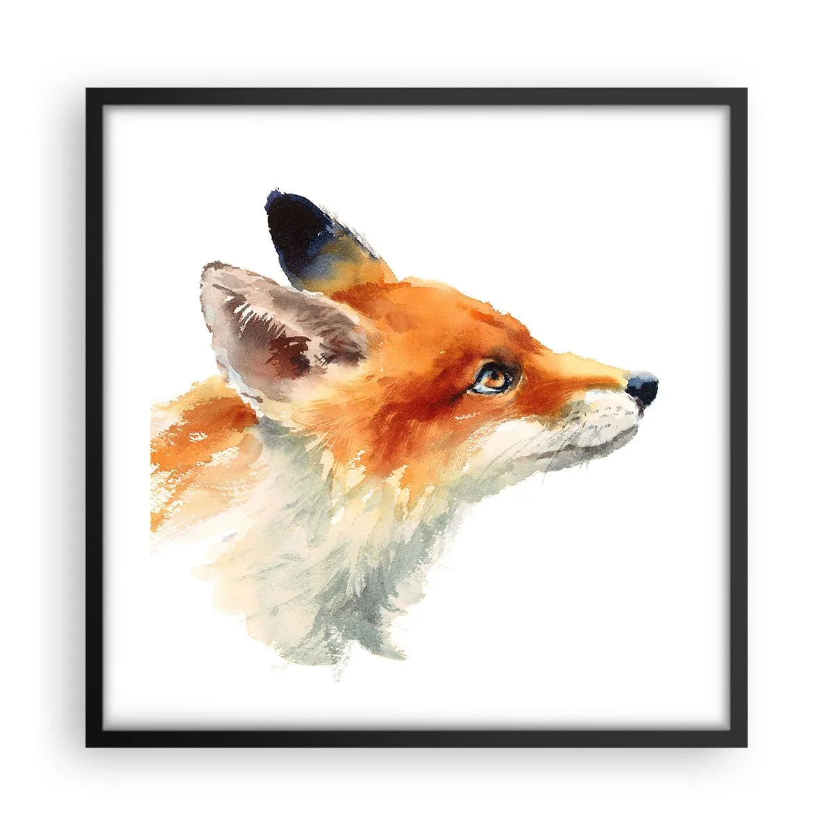 Poster in cornice nera - La prudenza non è mai troppa - 50x50 cm