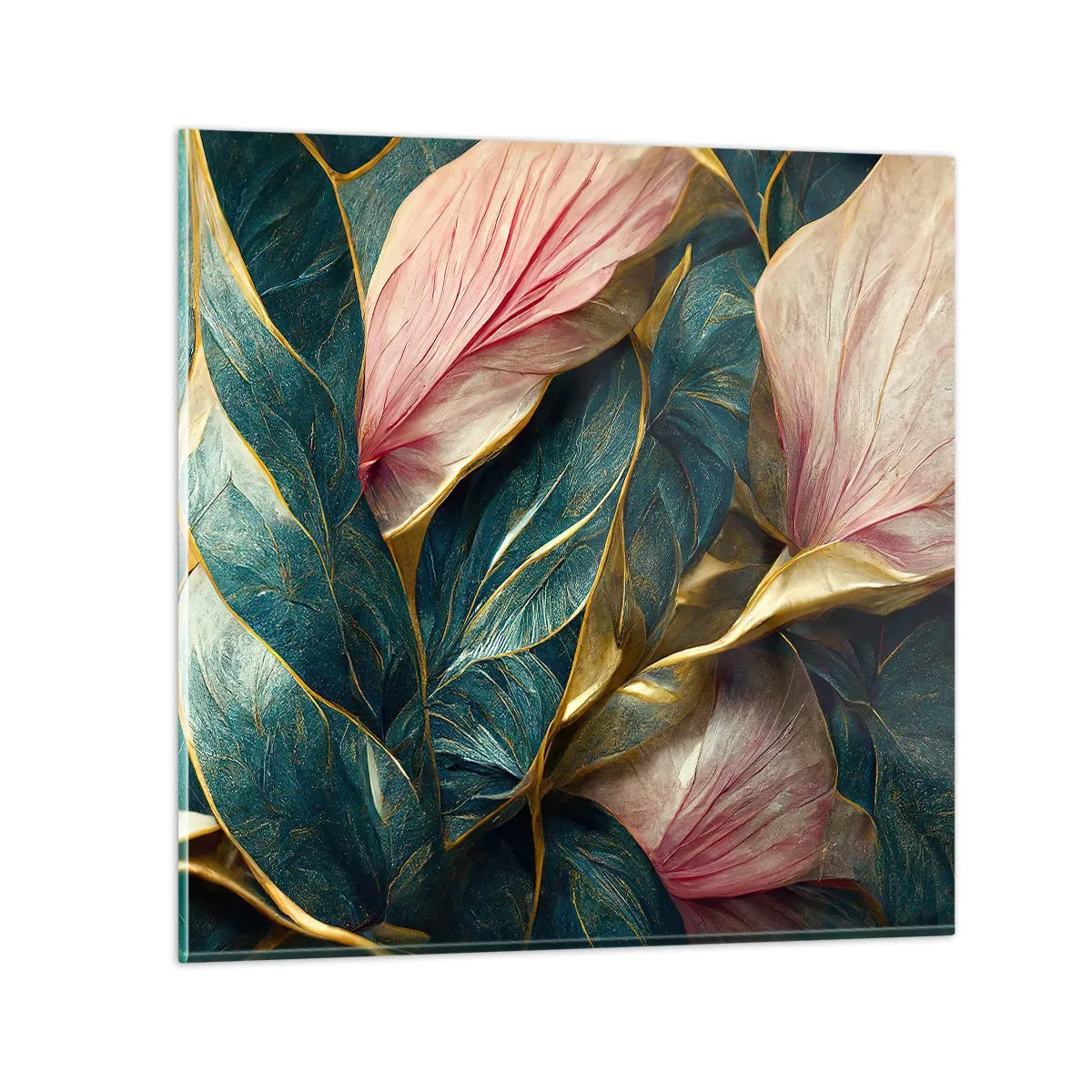 Quadro su vetro - Stile ed eleganza naturali - 60x60 cm