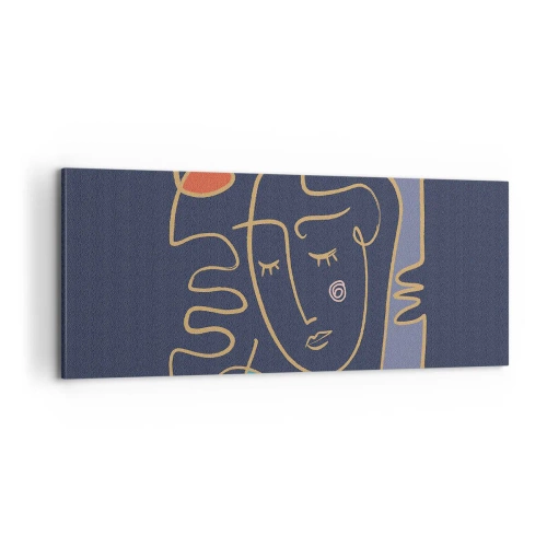 Quadro su tela - Stampe su Tela - Pensierosa - 100x40 cm