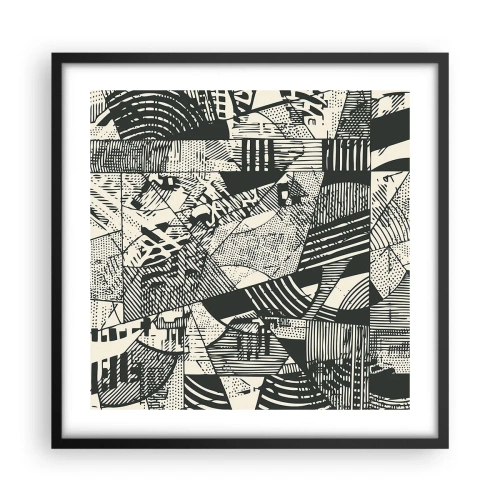 Poster in cornice nera - Dinamica della contemporaneità - 50x50 cm