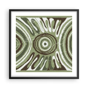 Poster in cornice nera - Esplosione di emozioni - 50x50 cm