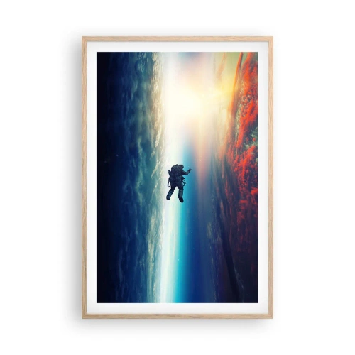 Poster in cornice rovere chiaro - Affrontando l'universo - 61x91 cm