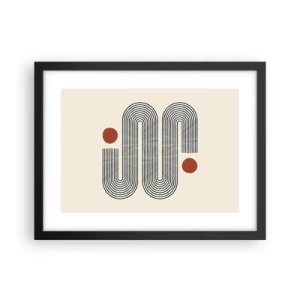 Poster in cornice nera - Dall'inizio alla fine - 40x30 cm