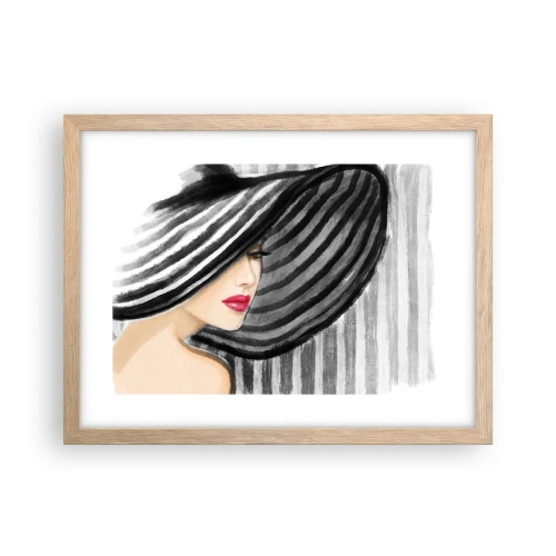 Poster in cornice rovere chiaro - Dove trovarti? - 40x30 cm