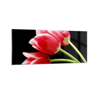 Quadro su vetro - Promessa di amore puro - 100x40 cm