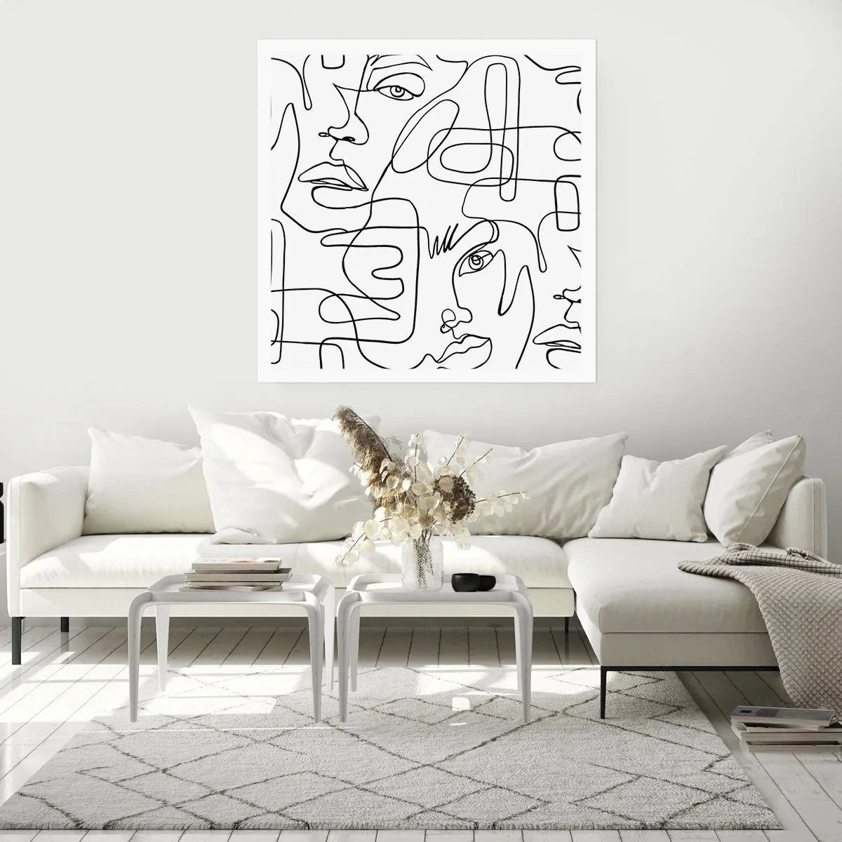 Poster - Emozioni intrecciate - 60x60 cm