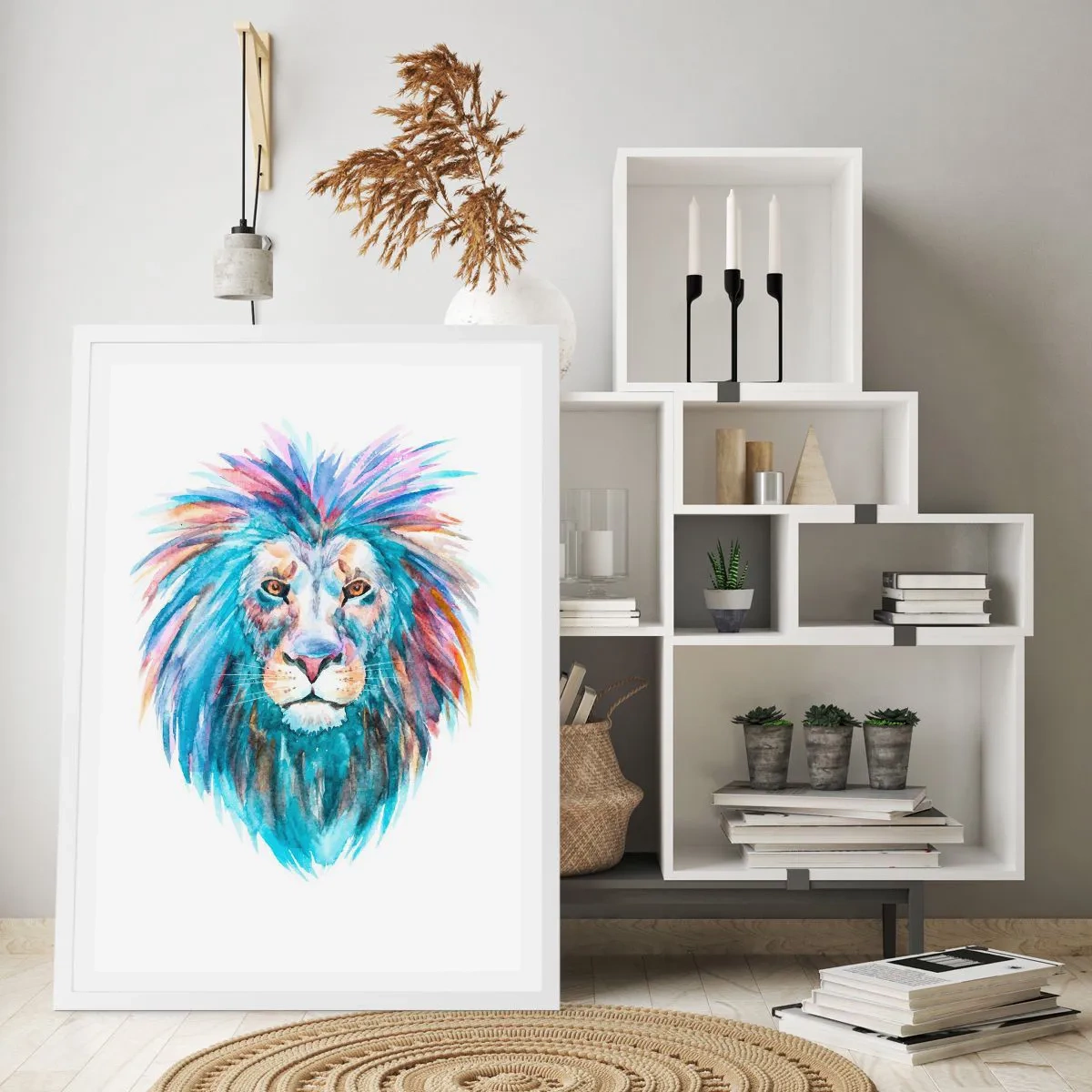 Poster in cornice bianca - Aura elettrizzante - 61x91 cm