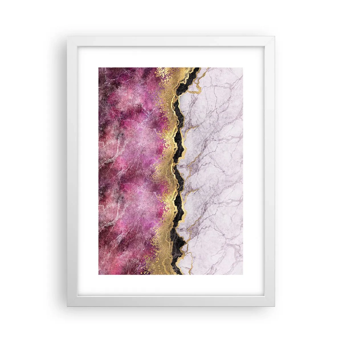 Poster in cornice bianca - Sul confine - 30x40 cm