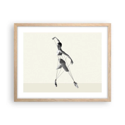 Poster in cornice rovere chiaro - Nel teatro del mondo - 50x40 cm