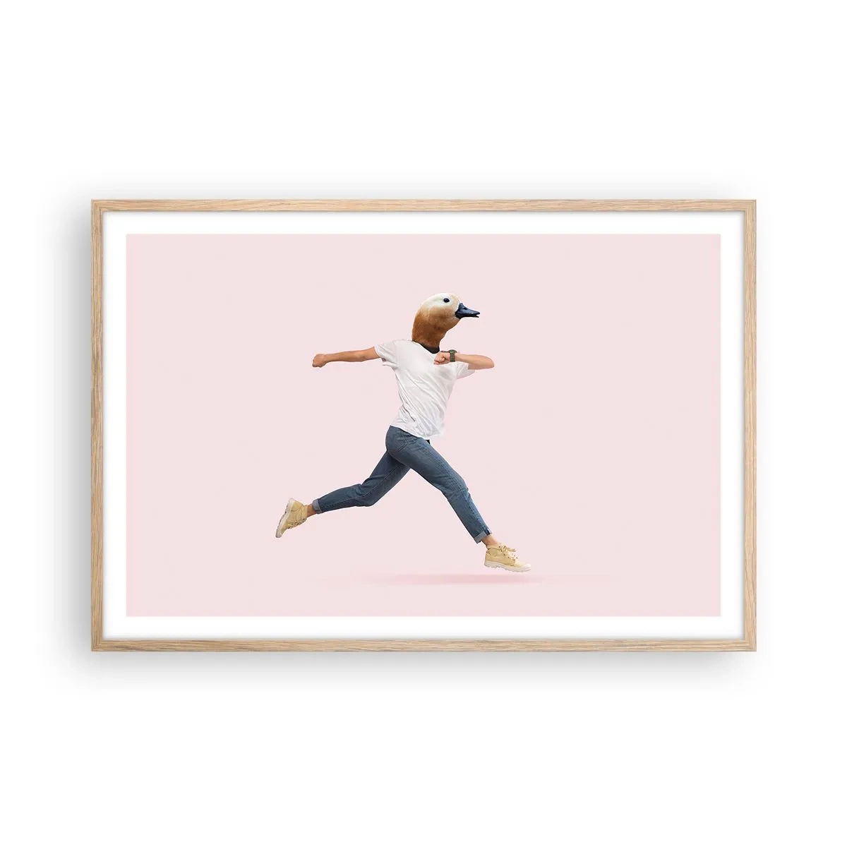 Poster in cornice rovere chiaro - Un pizzico di assurdo - 91x61 cm