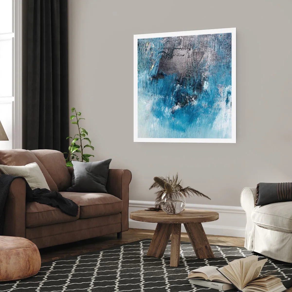 Poster - Rapsodia blu - 50x50 cm