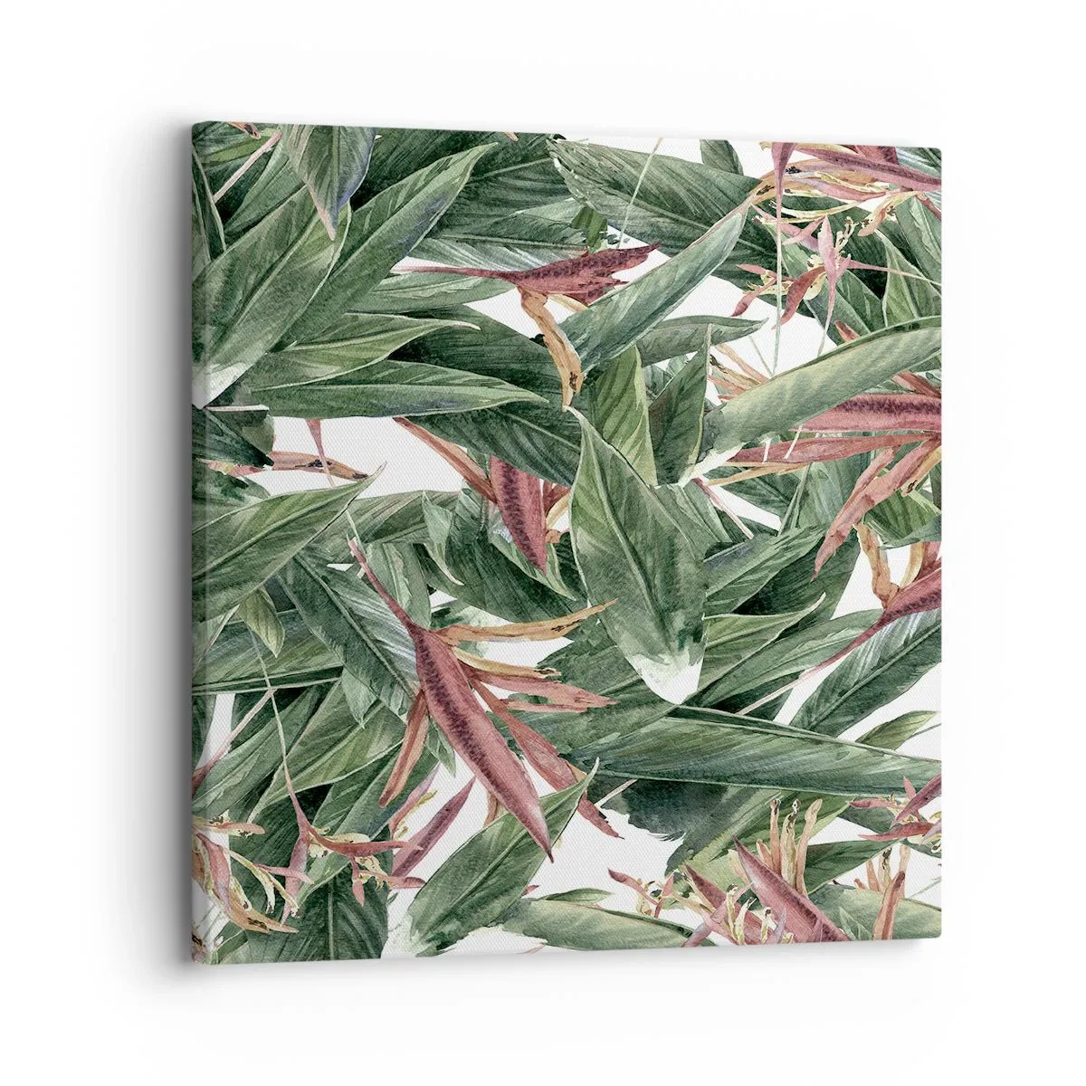 Quadro su tela - Stampe su Tela - Macchia smeraldo e lilla - 30x30 cm