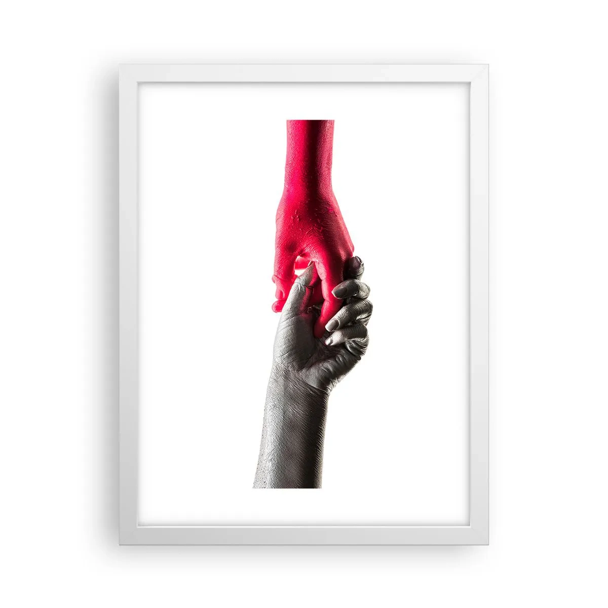 Poster in cornice bianca - Insieme, sebbene diversi - 30x40 cm