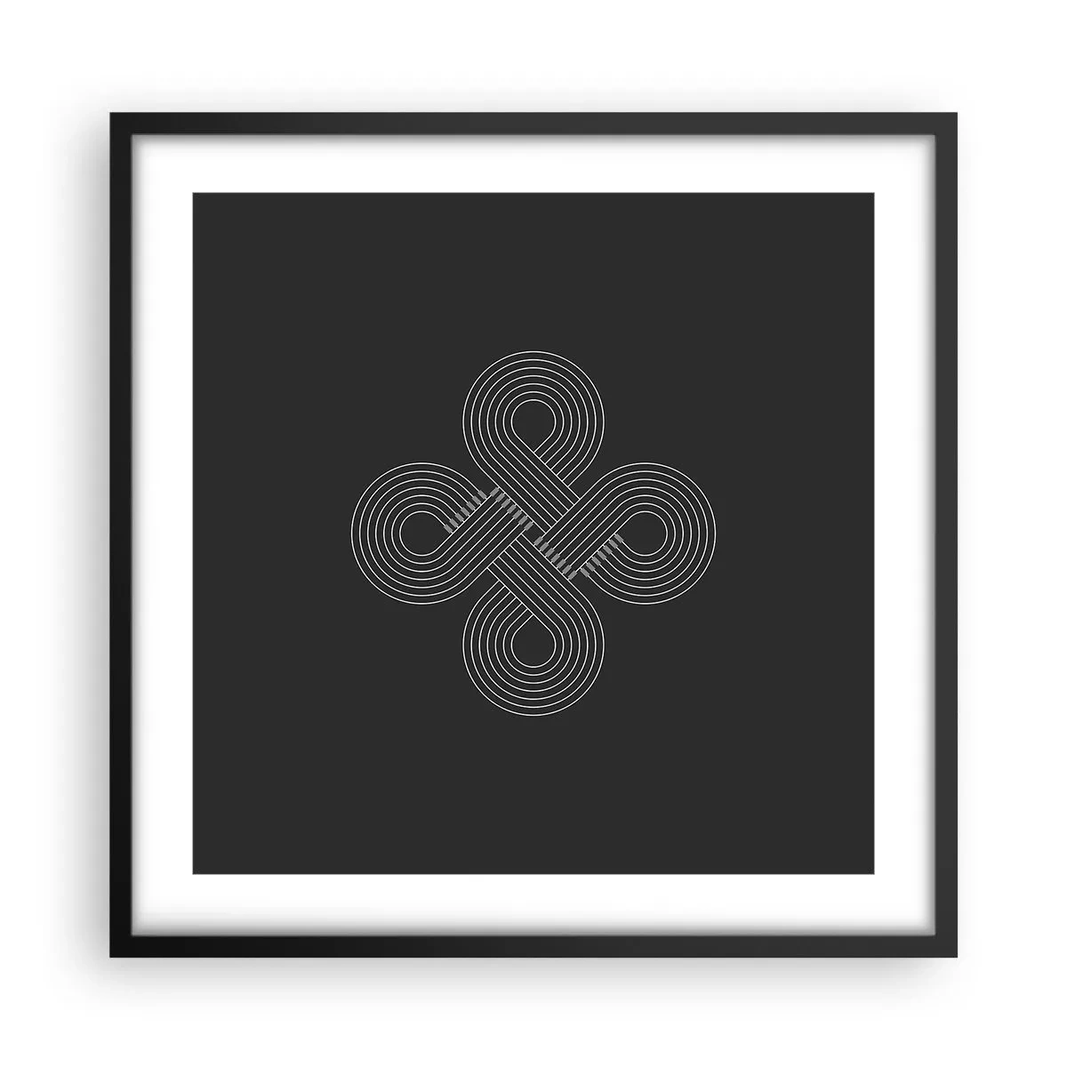 Poster in cornice nera - Nello spirito celtico - 50x50 cm