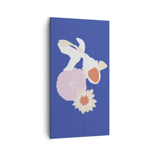 Quadro su tela - Stampe su Tela - Composizione di fiori e boccioli - 55x100 cm