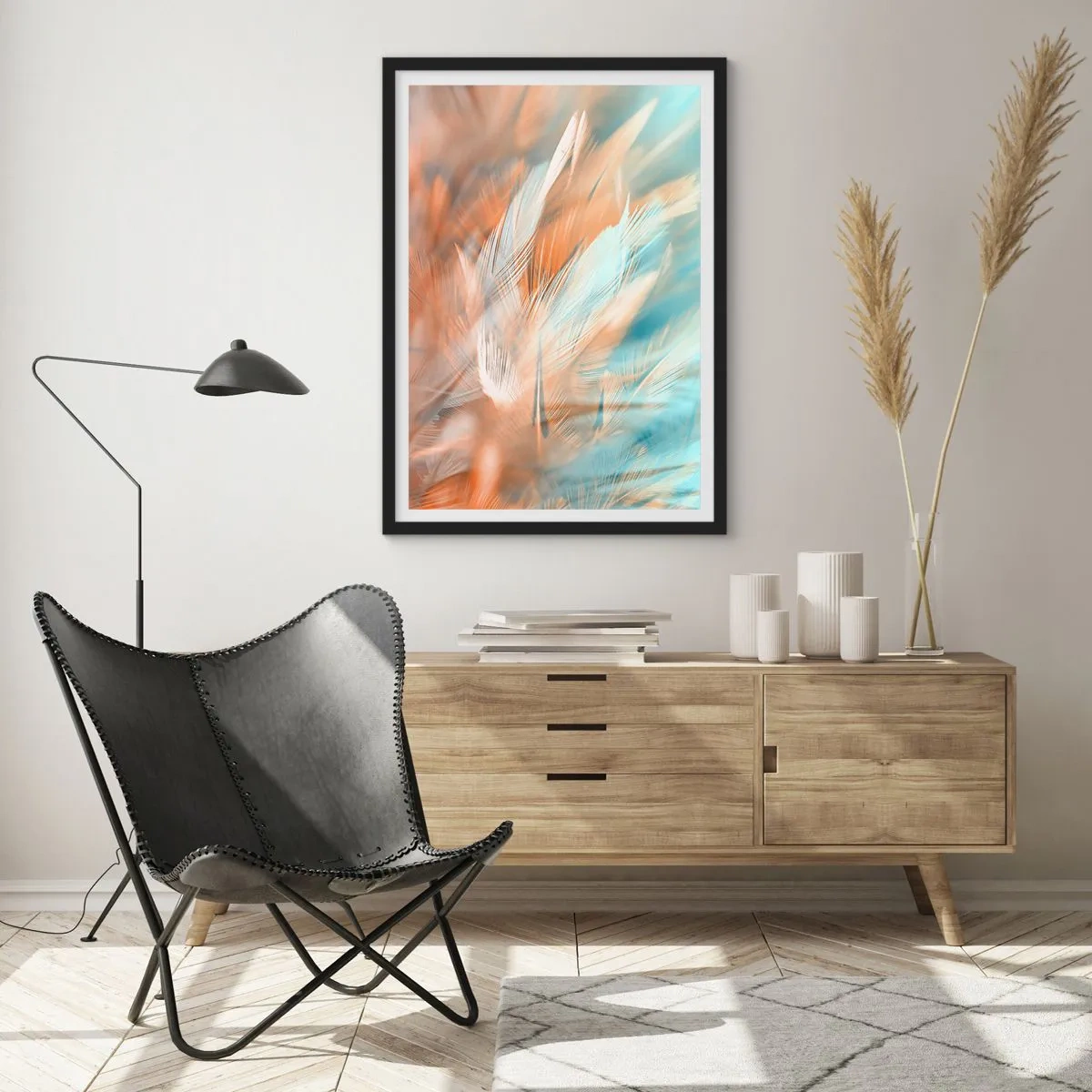Poster in cornice nera - Nel paese della mitezza - 61x91 cm