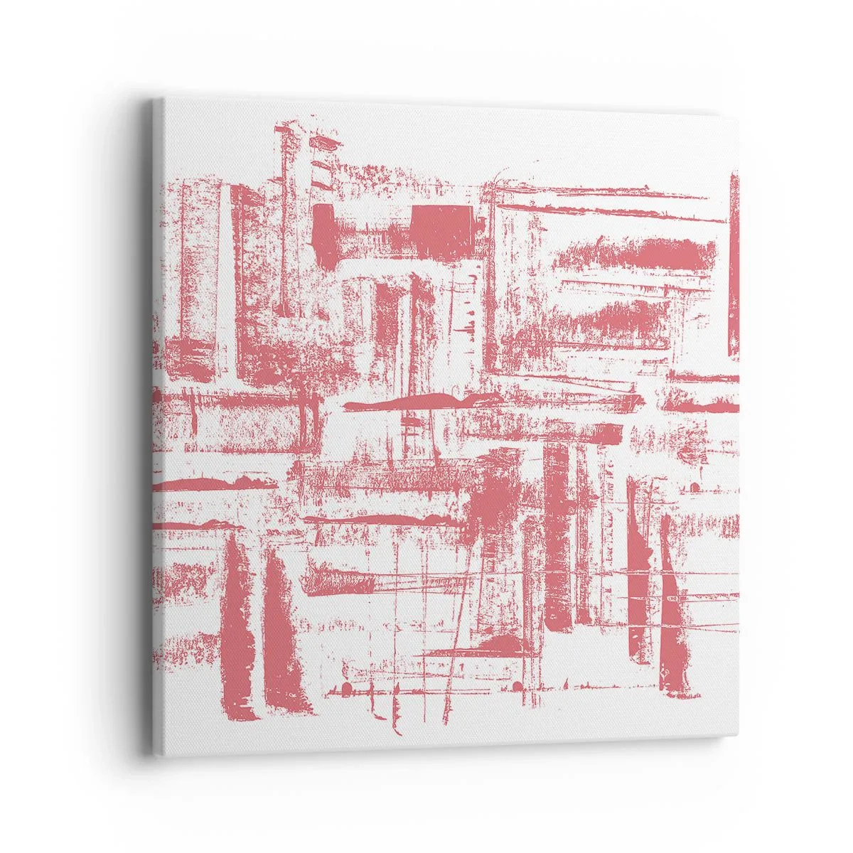 Quadro su tela - Stampe su Tela - Città rossa - 40x40 cm