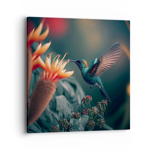 Quadro su tela - Stampe su Tela - Una vita davvero a colori - 40x40 cm