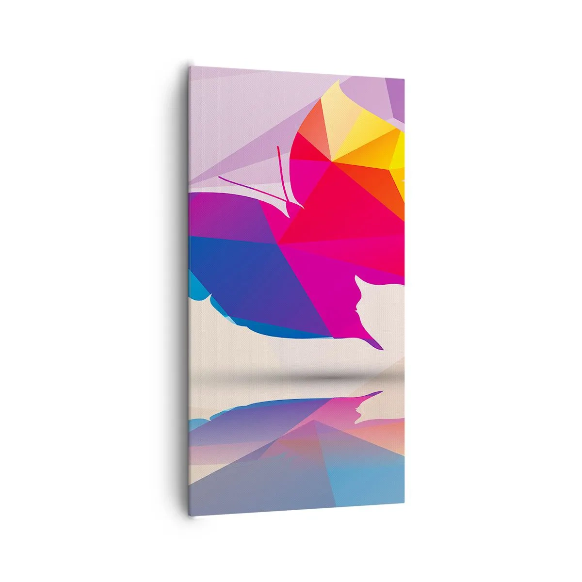 Quadro su tela - Stampe su Tela - La farfalla arcobaleno - 65x120 cm