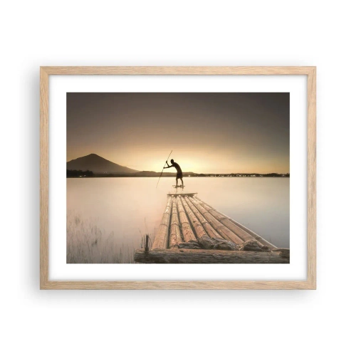 Poster in cornice rovere chiaro - Prima del riposo - 50x40 cm