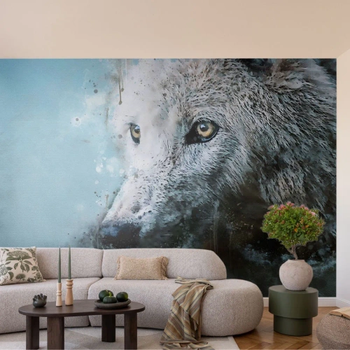 Fotomurale su misura Premium Sand - Scopri l'anima del lupo - Animali, Lupo, Predatore